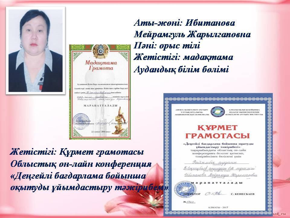 Мұғалімдер шығармашылығы